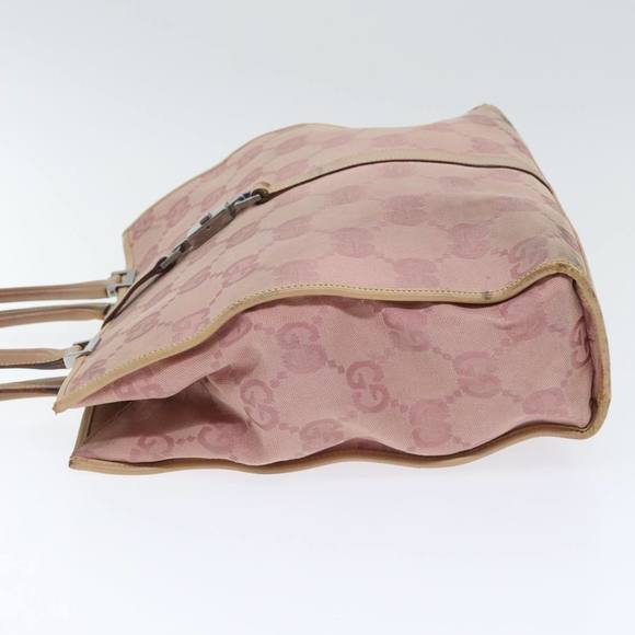 GUCCI GG Canvas Jackie Tote Bag Pink Silver 002 1064 3444 Auth 93846 - Picture 4 of 16